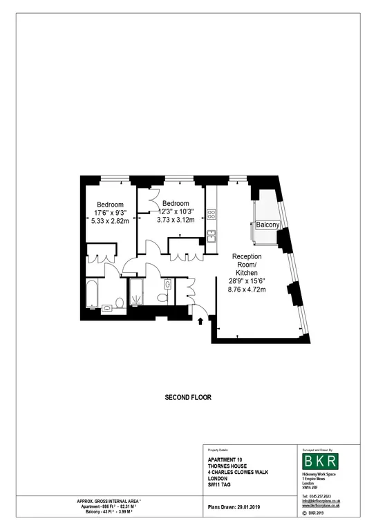 Floorplan 1 for Charles Clowes Walk London SW11