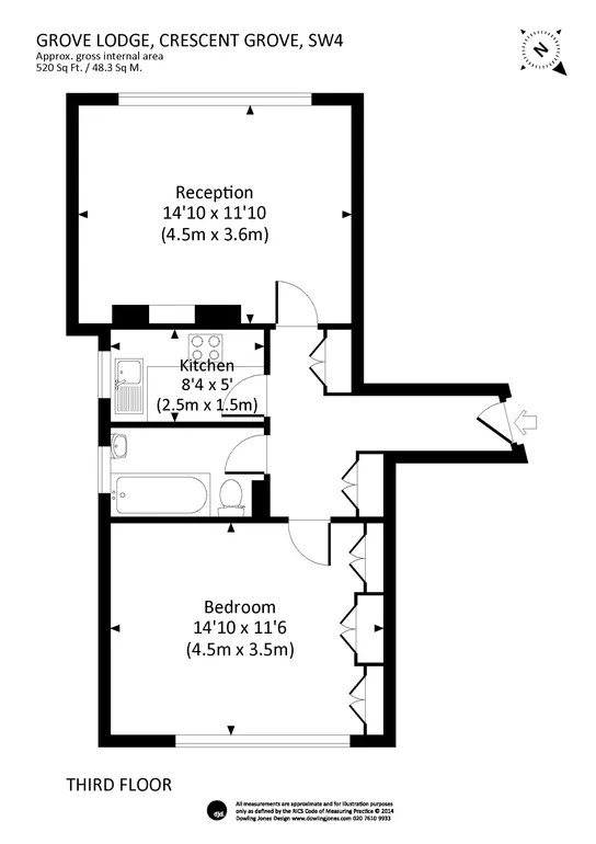 Floorplan 1 for Crescent Grove London SW4