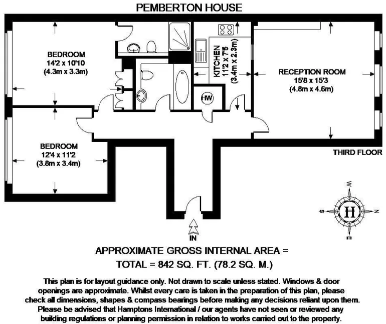 Floorplan 1 for East Harding Street EC4A, EPC:C