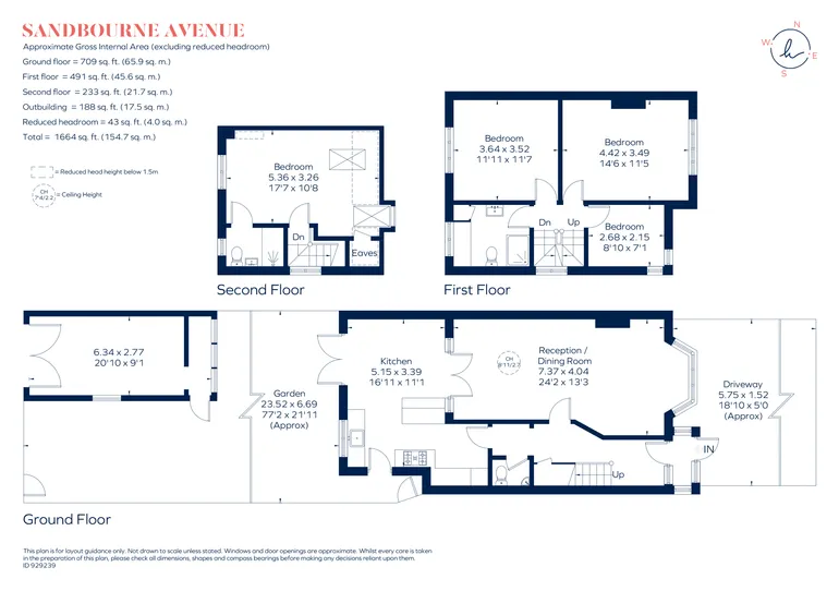 Floorplan 1 for Sandbourne Avenue London SW19