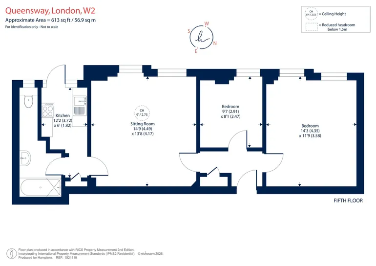 Floorplan 1 for Queensway London W2
