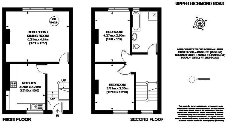 Floorplan 1 for Upper Richmond Road London SW15