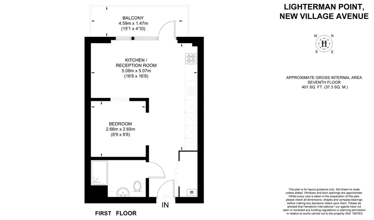 Floorplan 1 for Lighterman Point, E14