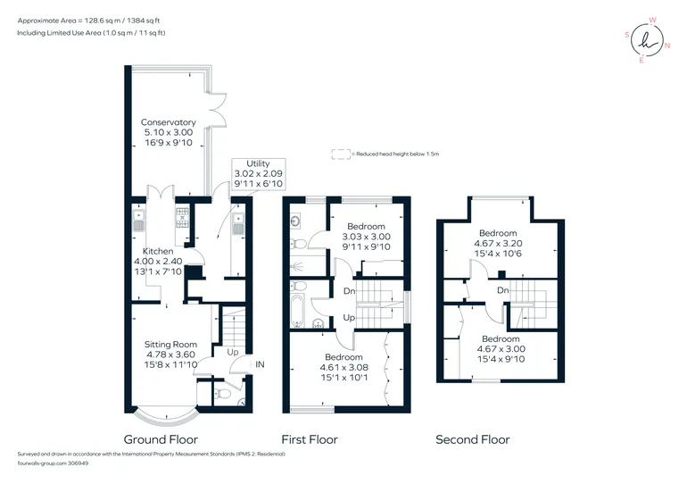 Floorplan 1 for Gainsborough Court, Walton-on-Thames KT12