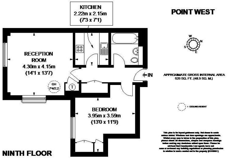 Floorplan 1 for Point West South Kensington SW7