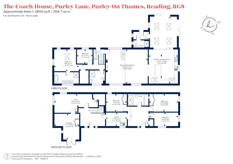Floorplan 1 for Purley Lane, Purley On Thames, RG8