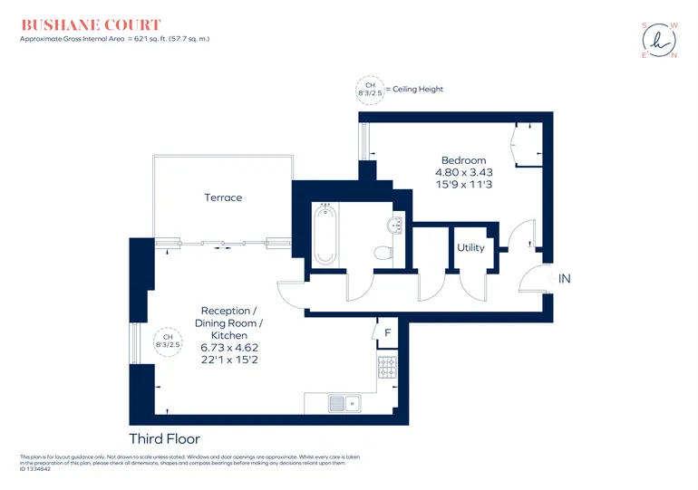 Floorplan 1 for 33 Greyhound Parade, London, SW17