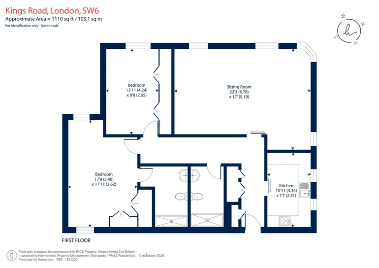 Floorplan 1 for Kings Road London SW6