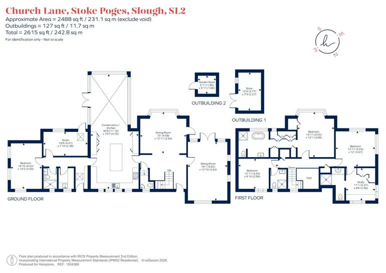 Floorplan 1 for Church Lane, Stoke Poges, SL2