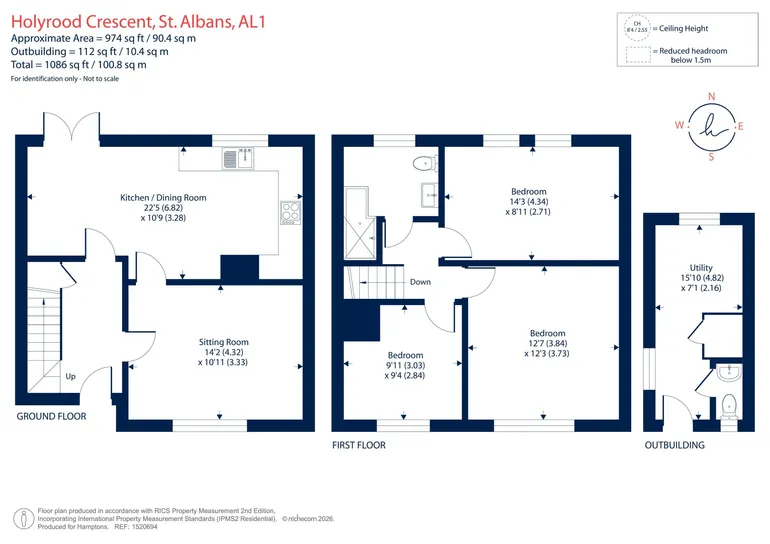 Floorplan 1 for Holyrood Crescent St. Albans AL1