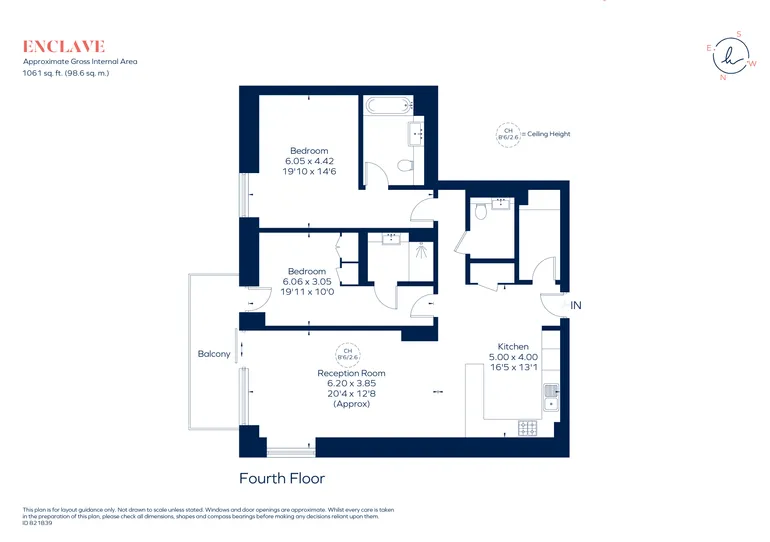 Floorplan 1 for Enclave KX, 101 Camley Street, London, NW1