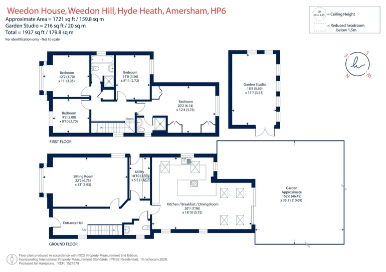 Floorplan 1 for Weedon Hill, Amersham, HP6