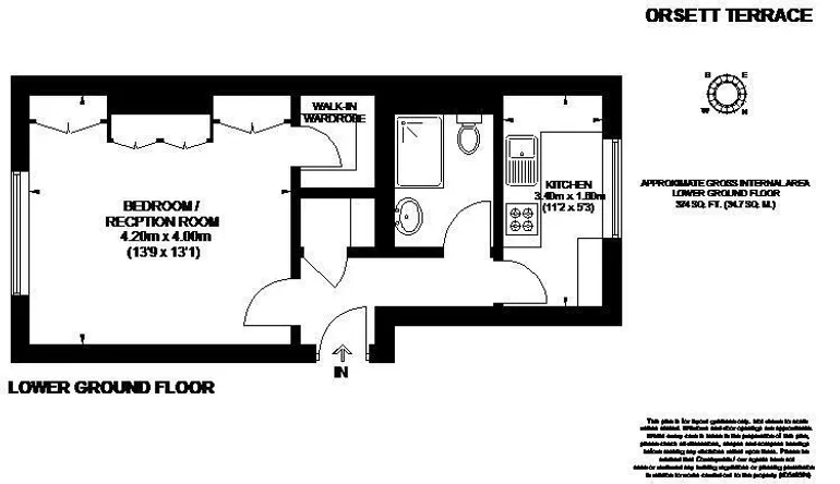 Floorplan 1 for Orsett Terrace Bayswater W2