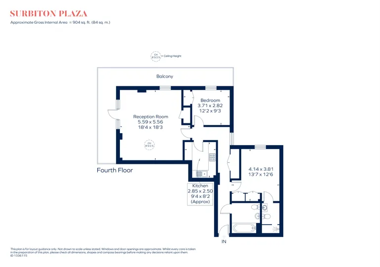 Floorplan 1 for St. Mary's Road Surbiton KT6