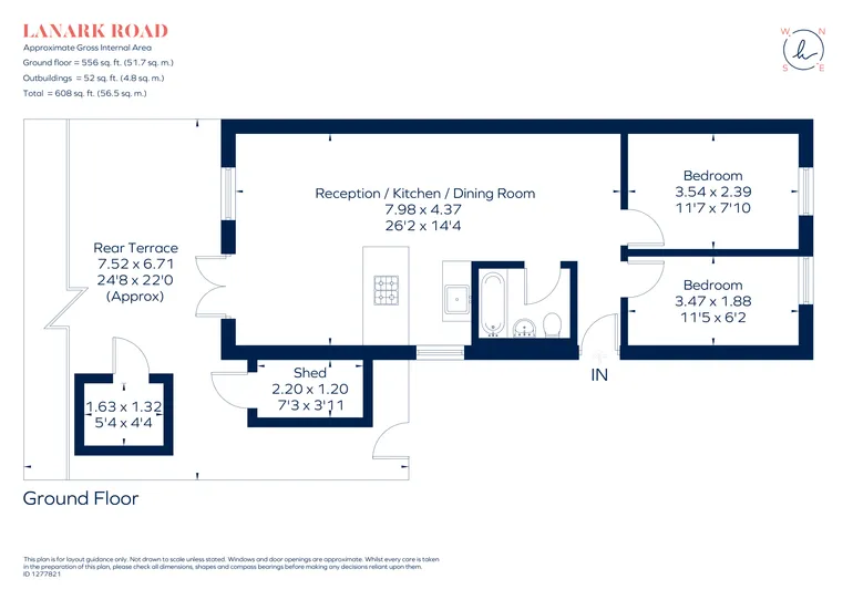 Floorplan 1 for Lanark Road Westminster, London W9