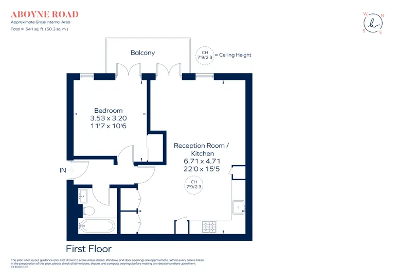 Floorplan 1 for Aboyne Road, London, SW17