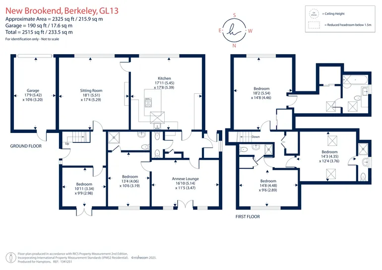 Floorplan 1 for New Brookend, Berkeley, GL13