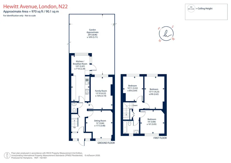 Floorplan 1 for Hewitt Avenue, London, N22