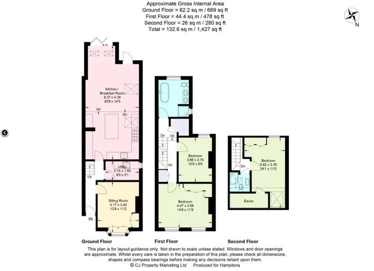 Floorplan 1 for Paxton Road, St. Albans, AL1