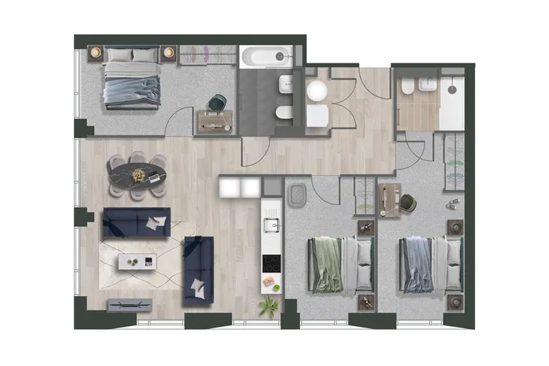 Floorplan 1 for Loudon's Yard, Inkwell Place Birmingham B16