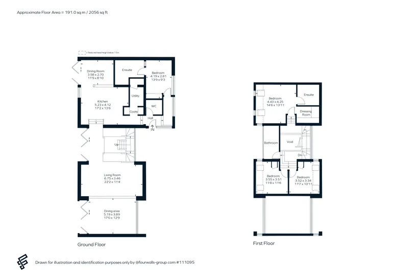 Floorplan 1 for Warren Farm, Tunbridge Wells, TN3