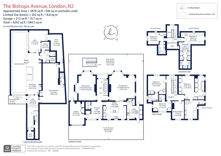 Floorplan 1 for The Bishops Avenue Lodnon N2