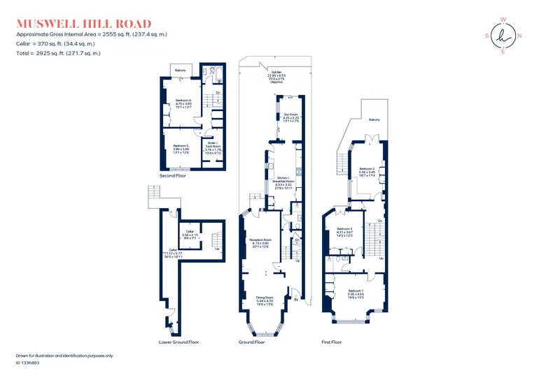 Floorplan 1 for Muswell Hill Road, London, N10