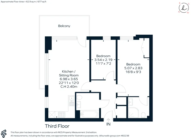 Floorplan 1 for Tarves Way, Greenwich, SE10