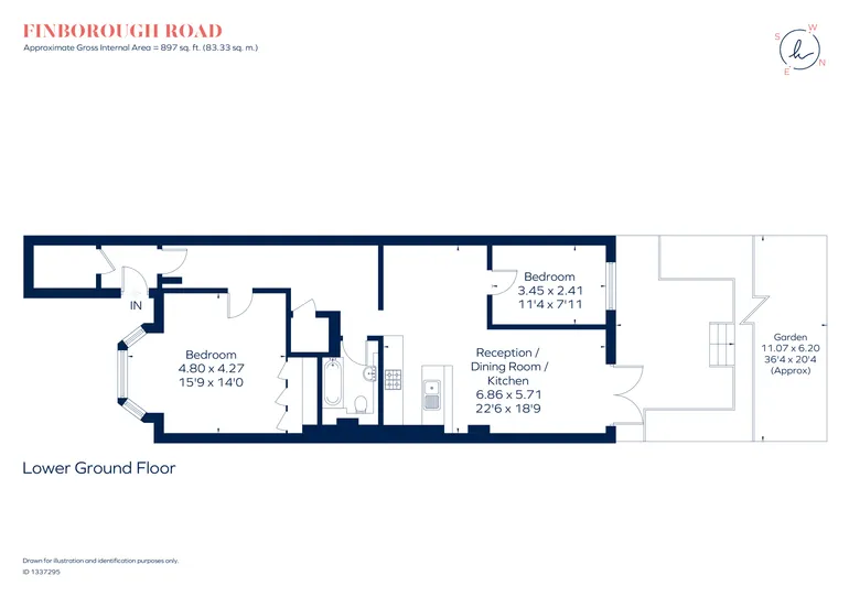 Floorplan 1 for Finborough Road, London, SW10
