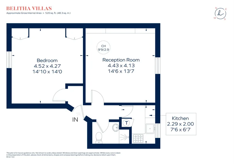Floorplan 1 for Belitha Villas London N1