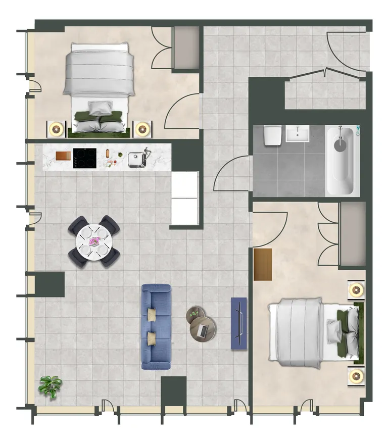 Floorplan 1 for The Mercian, 218 Broad St Birmingham B15