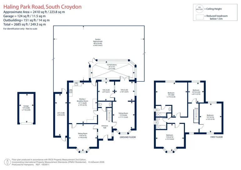 Floorplan 1 for Haling Park Road South Croydon CR2