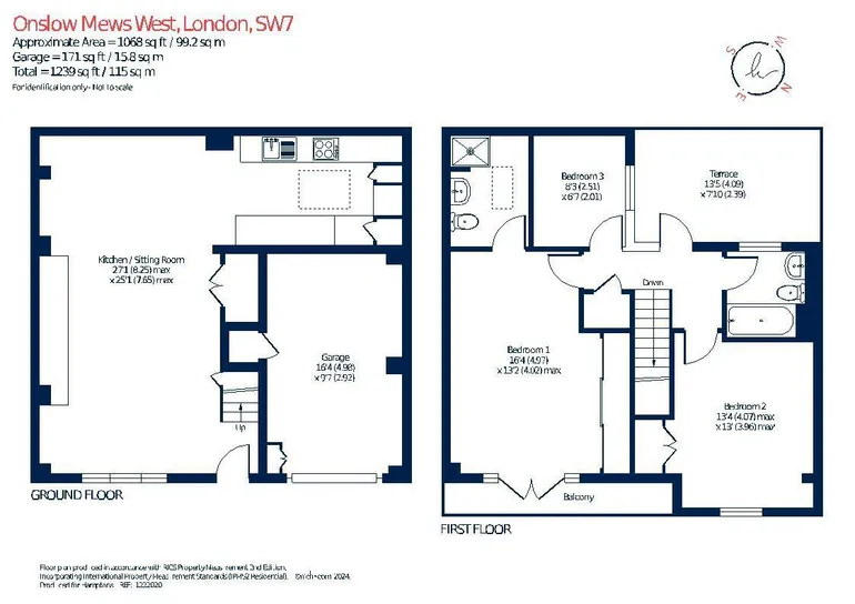 Floorplan 1 for Onslow Mews West London SW7