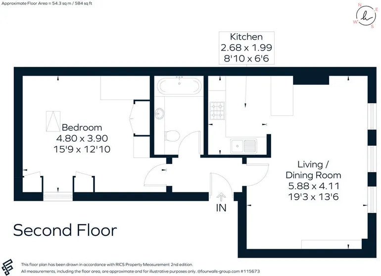 Floorplan 1 for Lavender Hill London SW11