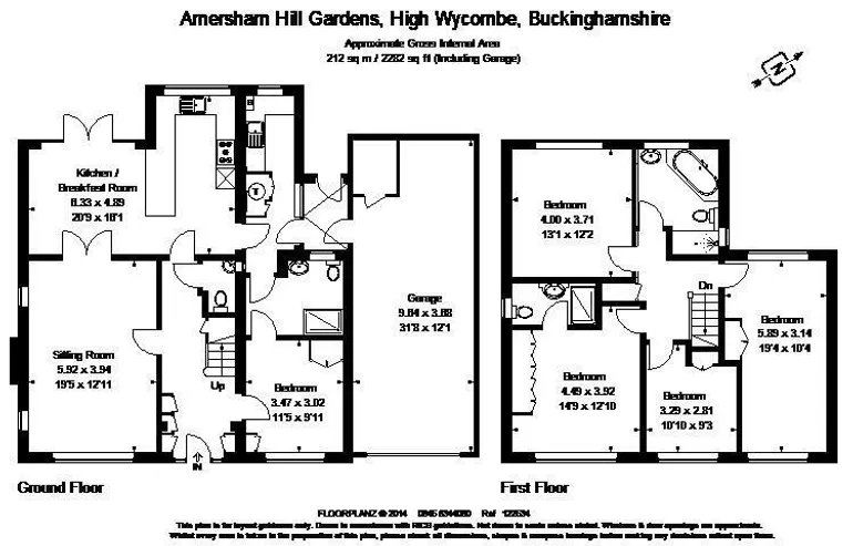 Floorplan 1 for Amersham Hill Gardens, High Wycombe, HP13
