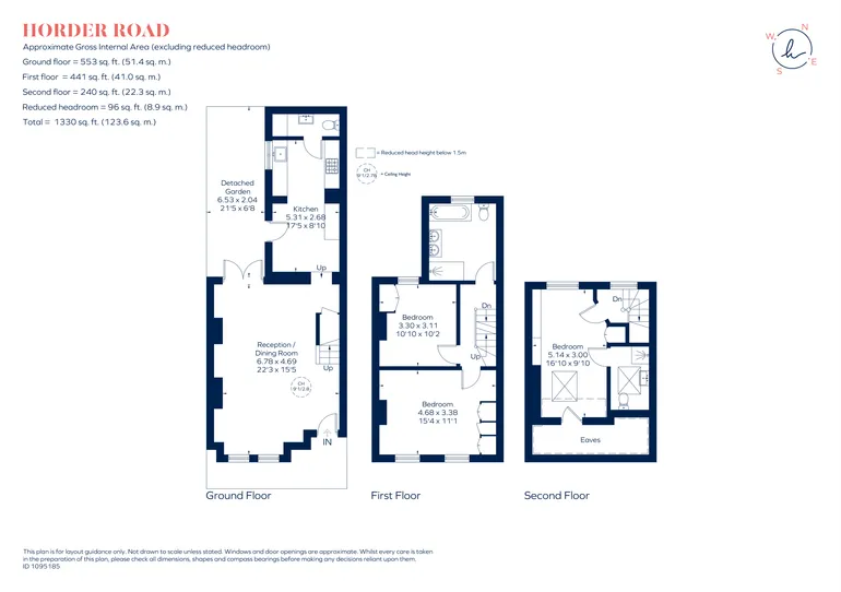 Floorplan 1 for Horder Road London SW6