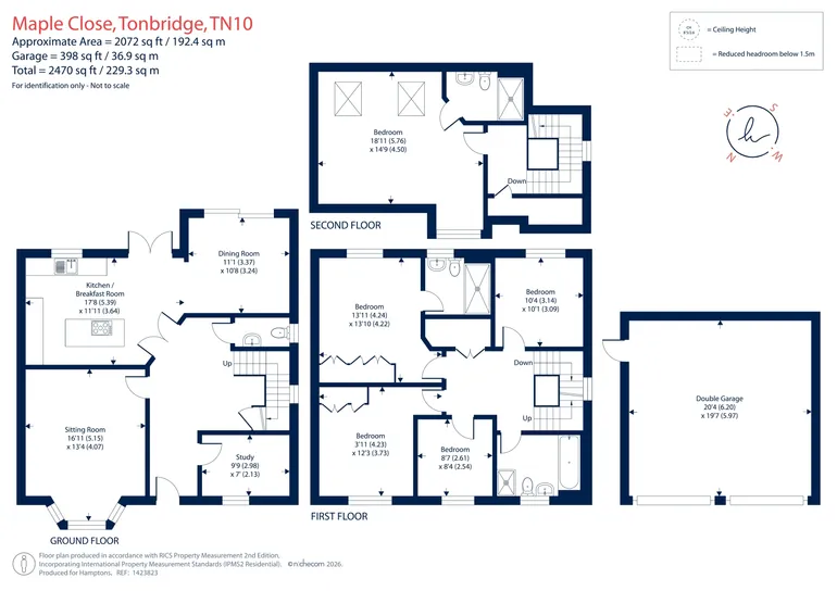 Floorplan 1 for Maple Close, Tonbridge, TN10
