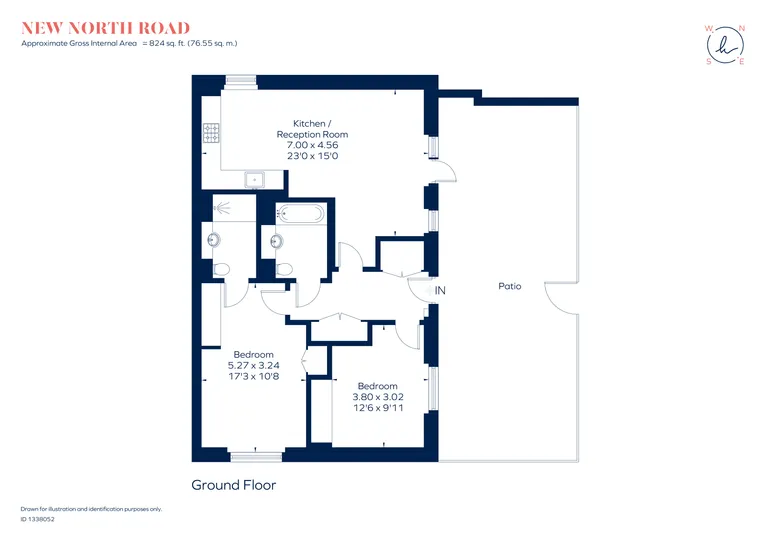 Floorplan 1 for New North Road, London, N1