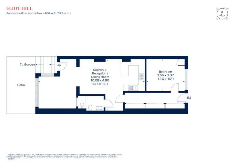 Floorplan 1 for Eliot Hill, London, SE13