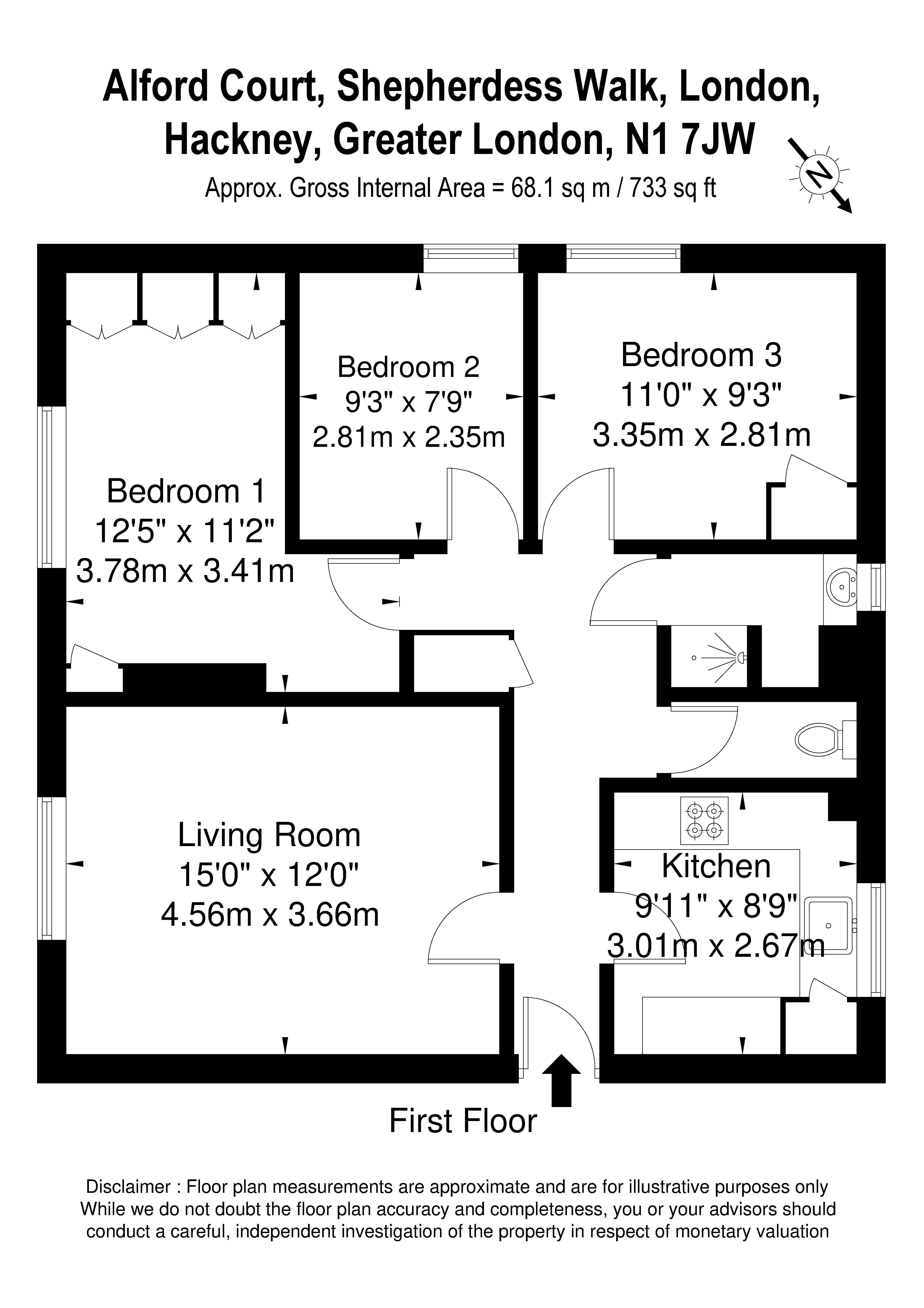 Alford Court, Shepherdess Walk, London, N1 floorplan