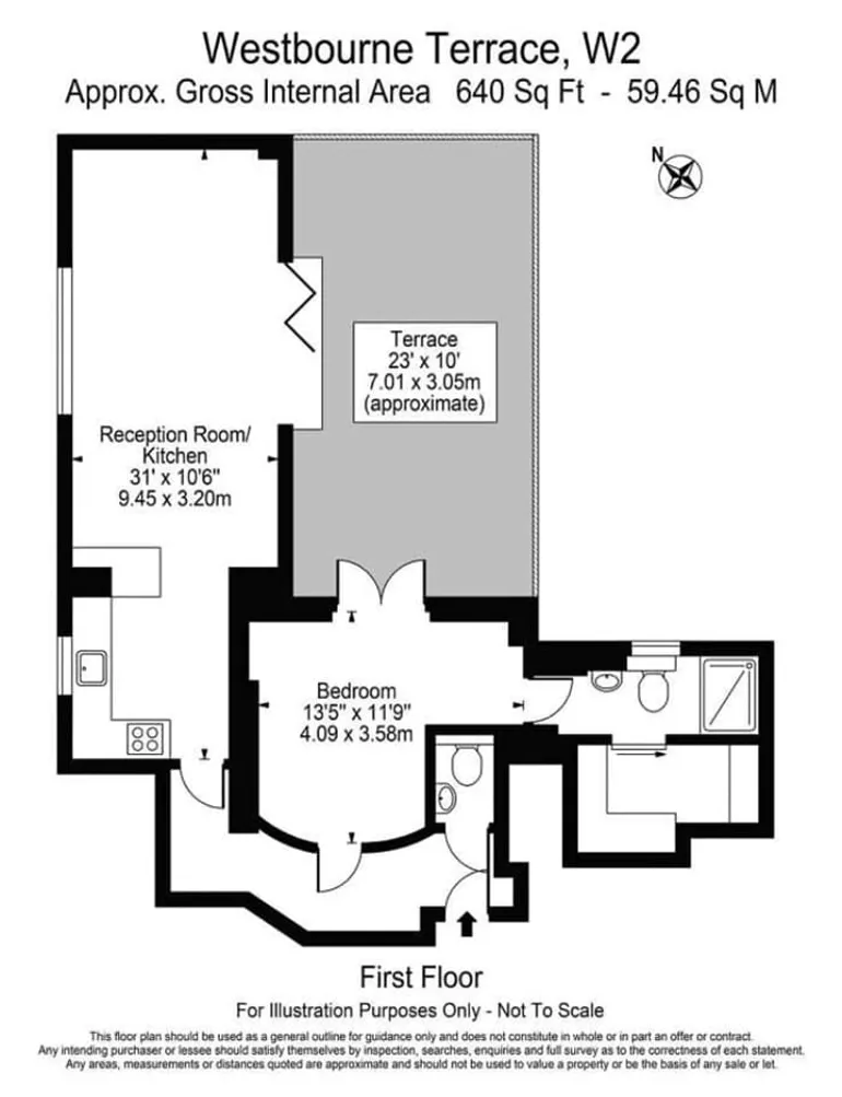 Floorplan 1 for Westbourne Terrace Paddington W2