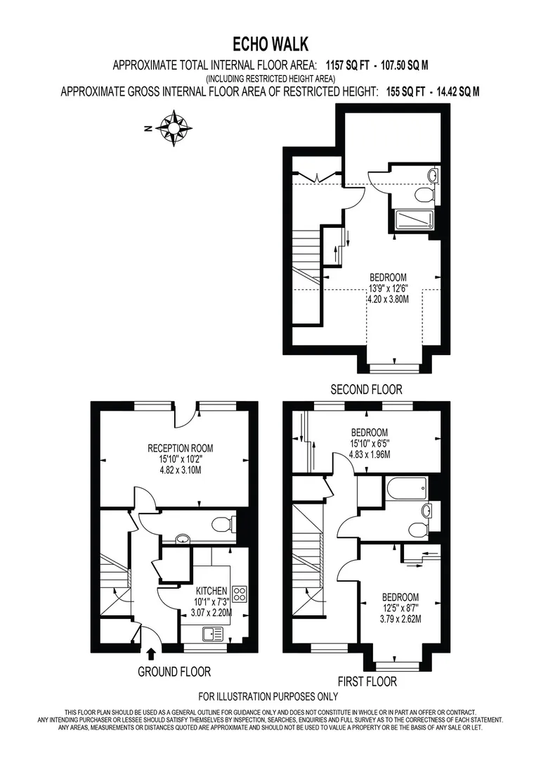 Floorplan 1 for 4 Highfield Avenue, 11 Market Street Newbury RG14