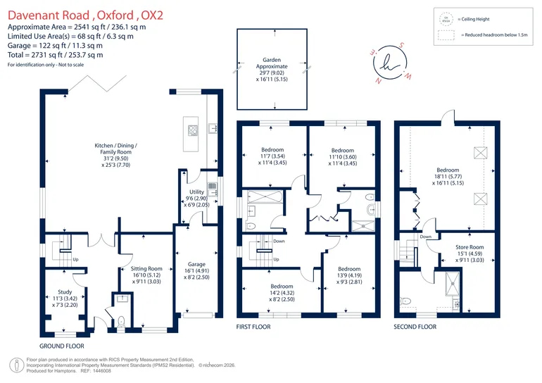 Floorplan 1 for Davenant Road Oxford OX2