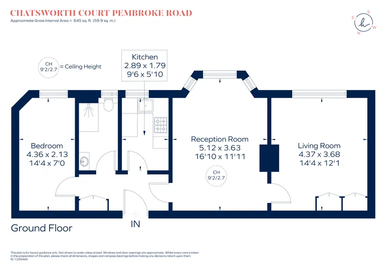 Floorplan 1 for Pembroke Road, London, W8