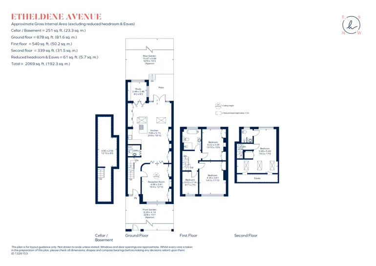 Floorplan 1 for Etheldene Avenue, London, N10