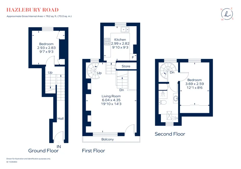 Floorplan 1 for Hazlebury Road, London, SW6