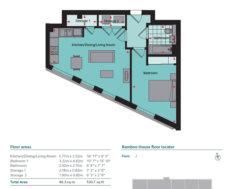 Floorplan 1 for 13 Farrow House, 6 Station Approach Newbury RG14
