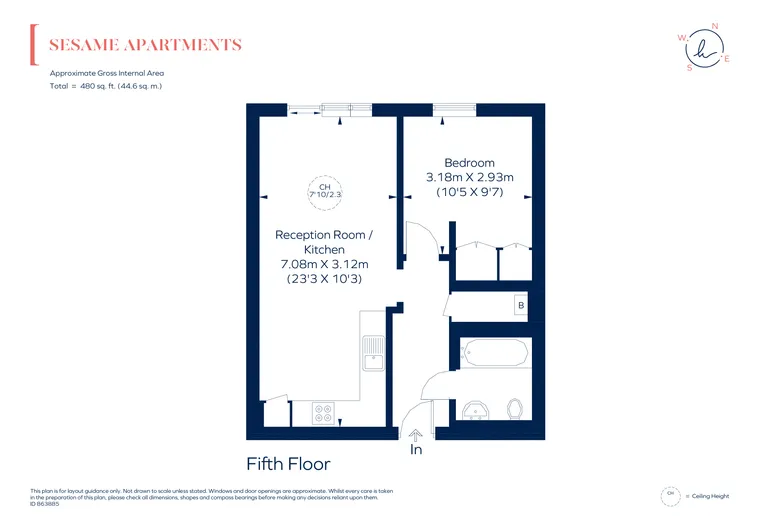 Floorplan 1 for Holman Road London SW11