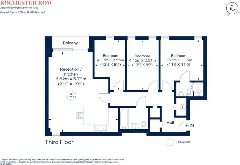 Floorplan 1 for Rochester Row London SW1P