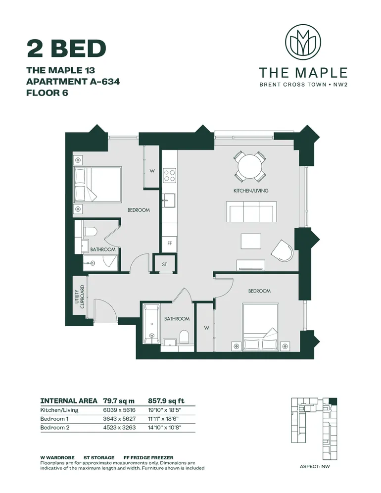 Floorplan 1 for Aviator Drive London NW2